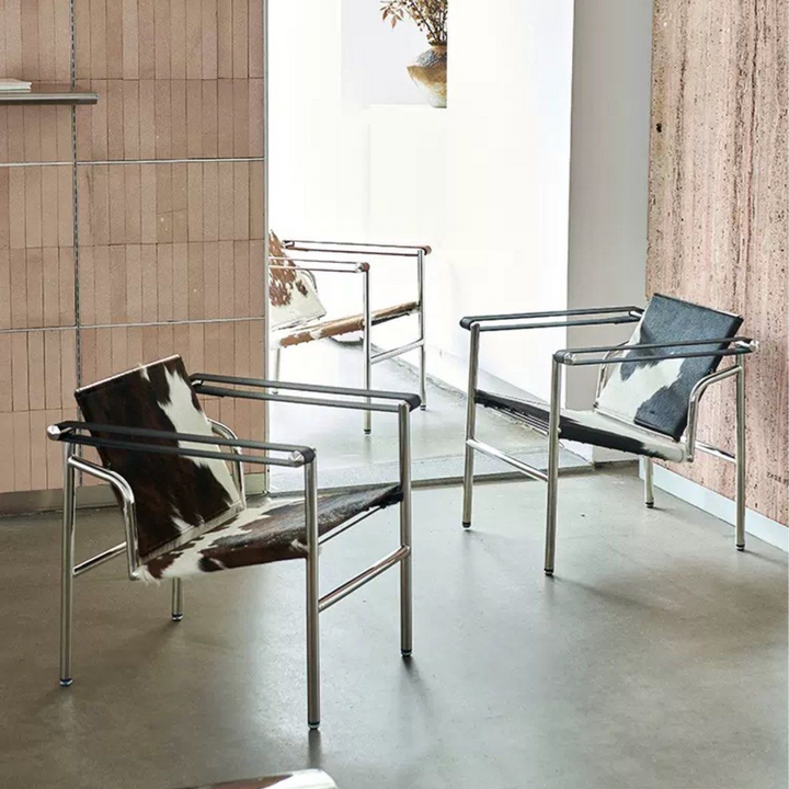 WENDY Modern Cowhide Leather Lounge Chair