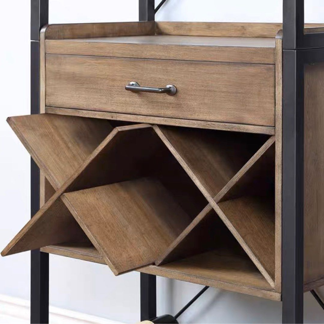 ARYEL Industrial Wine Display Cabinet