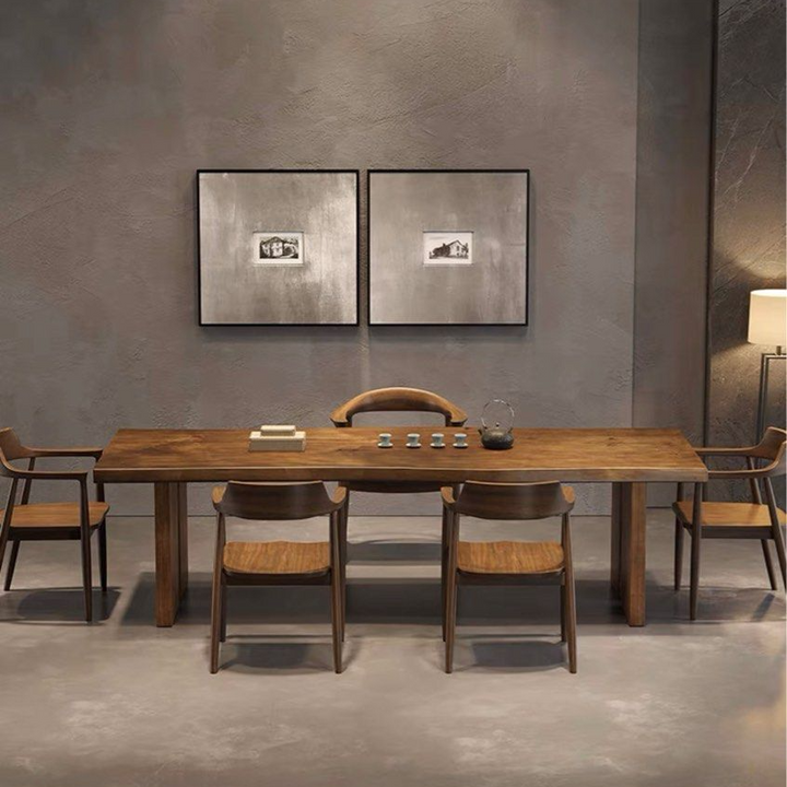 BOYCE Rustic Ash Wood Dining Table