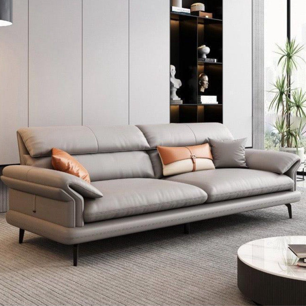 AFIONE Modern Genuine Leather Sofa