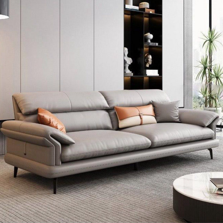 AFIONE Modern Genuine Leather Sofa
