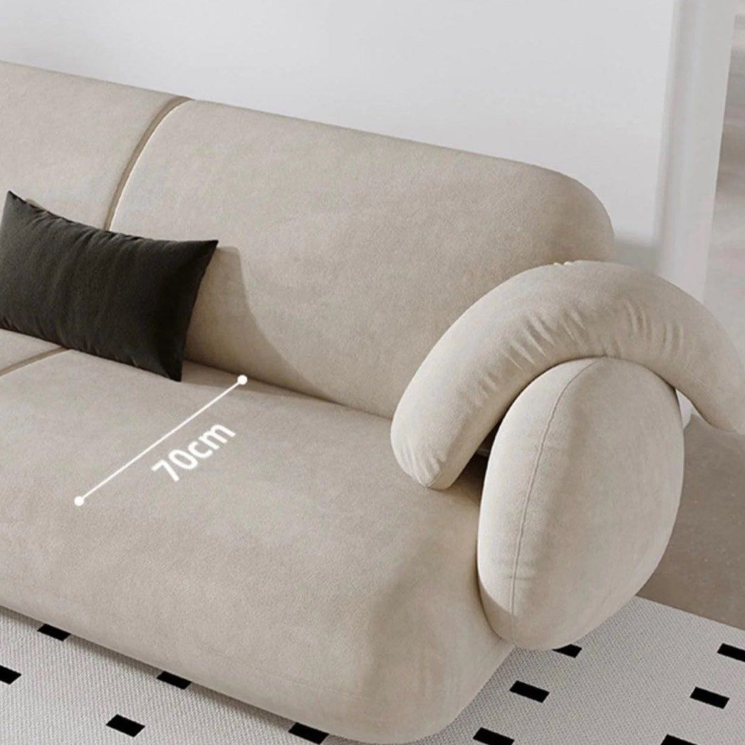 NATH Modern Velvet Sectional Designer Sofa