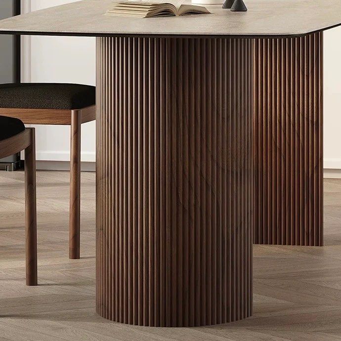 LORO Modern Travertine Dining Table