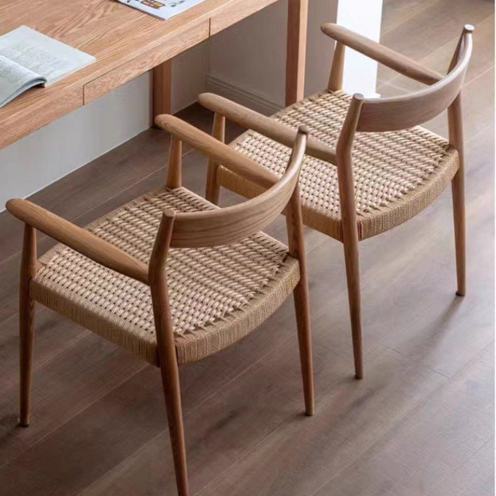 TIERRA Japandi Rope Woven Dining Chair