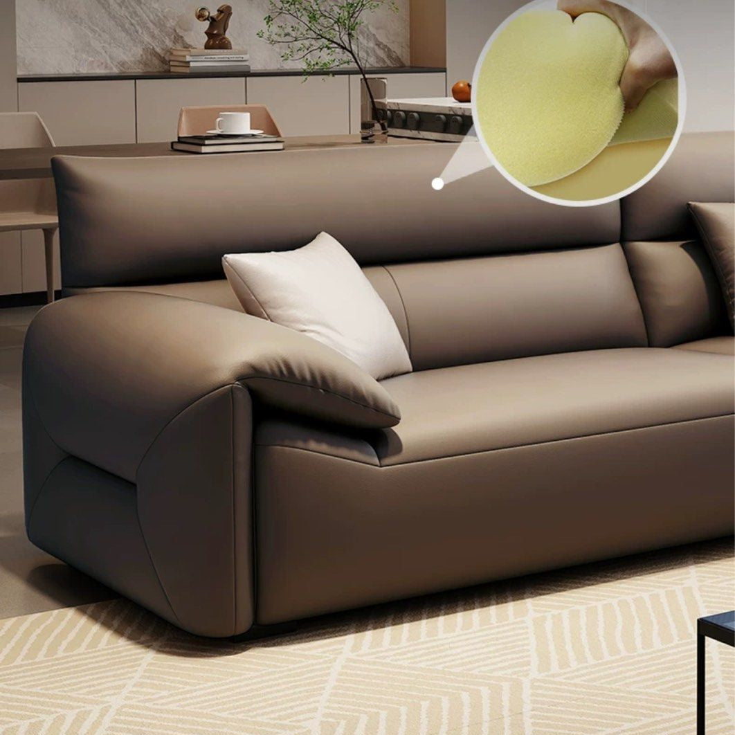 JOSH Modern Genuine Leather Sofa