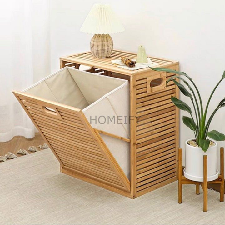 ALTAIR Modern Bamboo Storage Basket