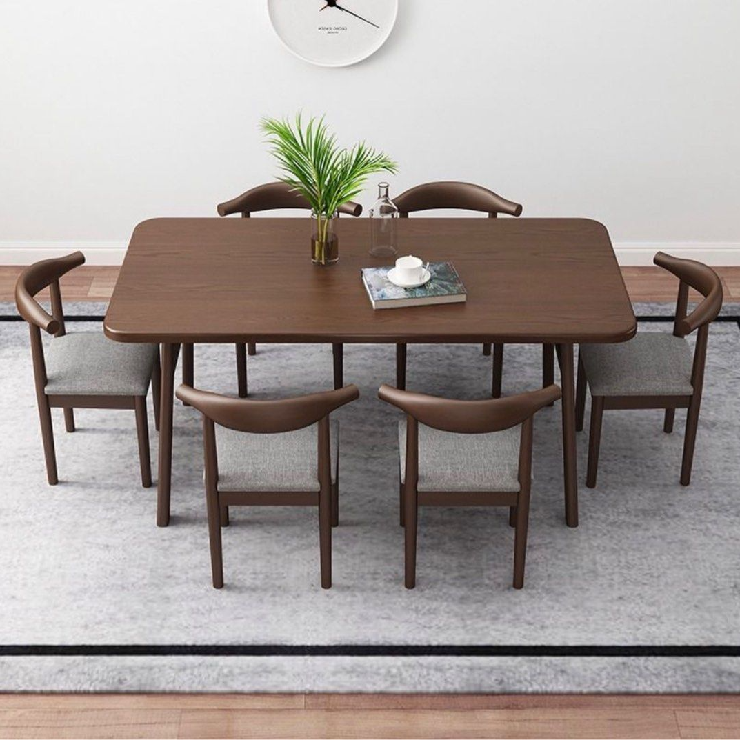 CONNER Rustic Solid Wood Dining Table & Chairs