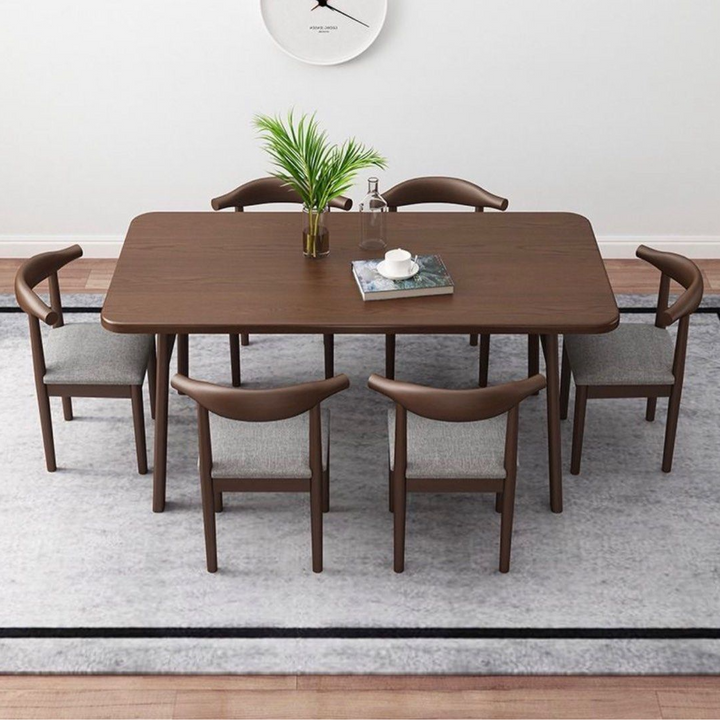 CONNER Rustic Solid Wood Dining Table & Chairs