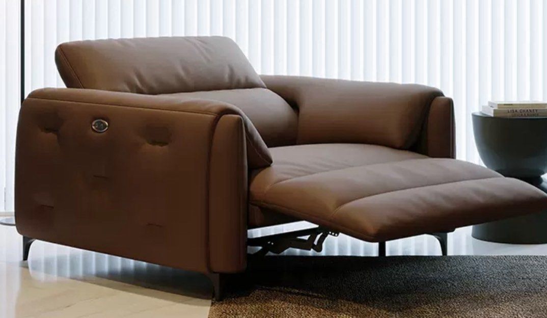 LOMARA Modern Recliner Leather Sofa