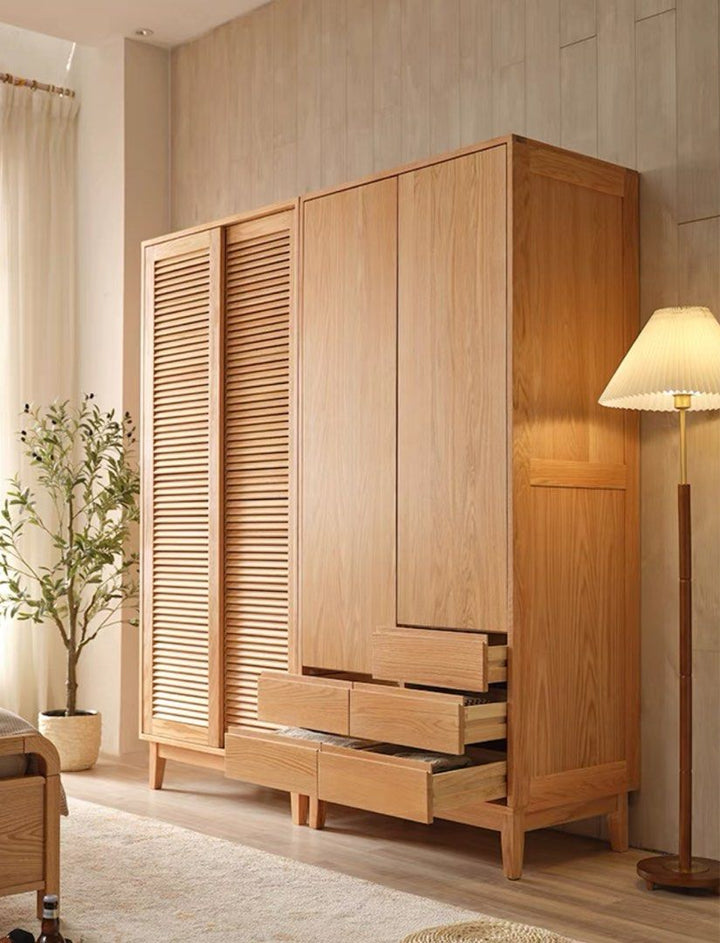 ANTONIUS Japandi Solid Wood Wardrobe