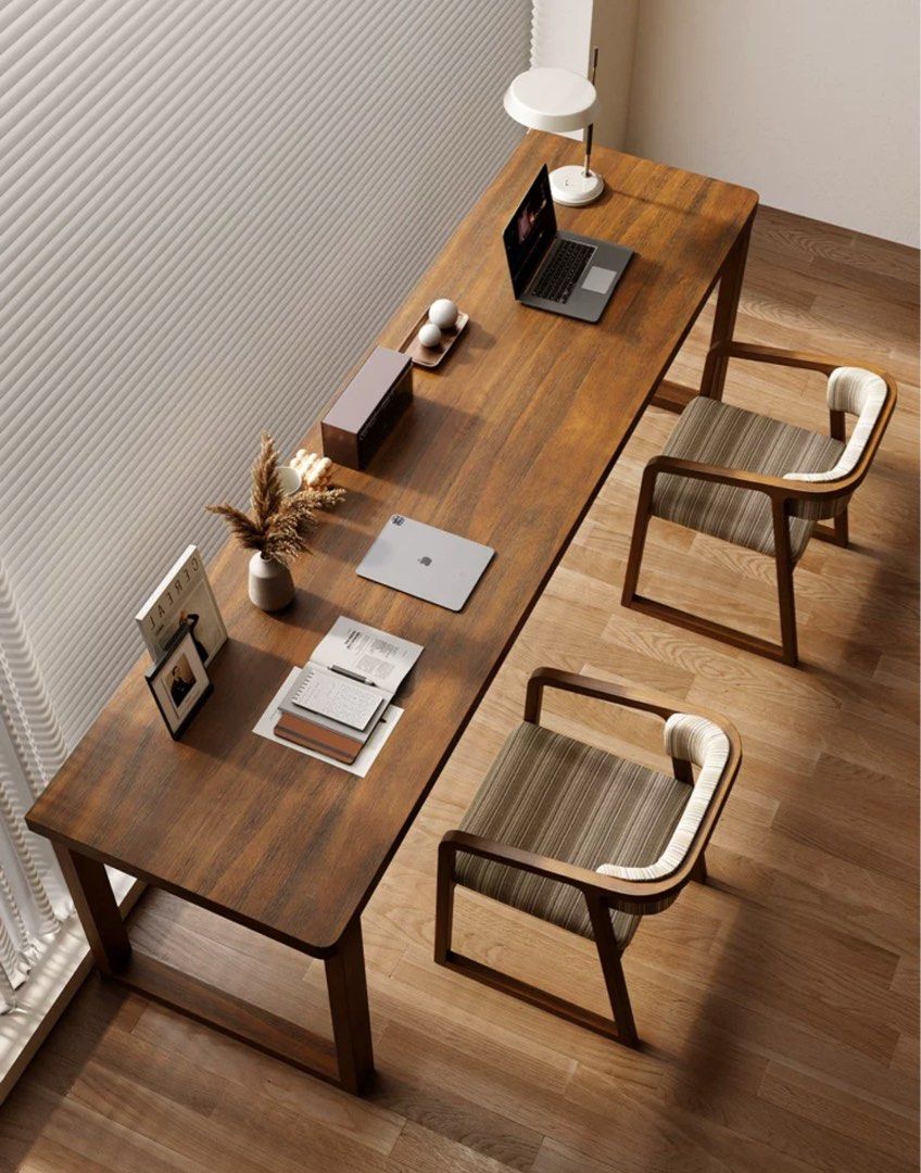 ELKE Solid Wood Study Table