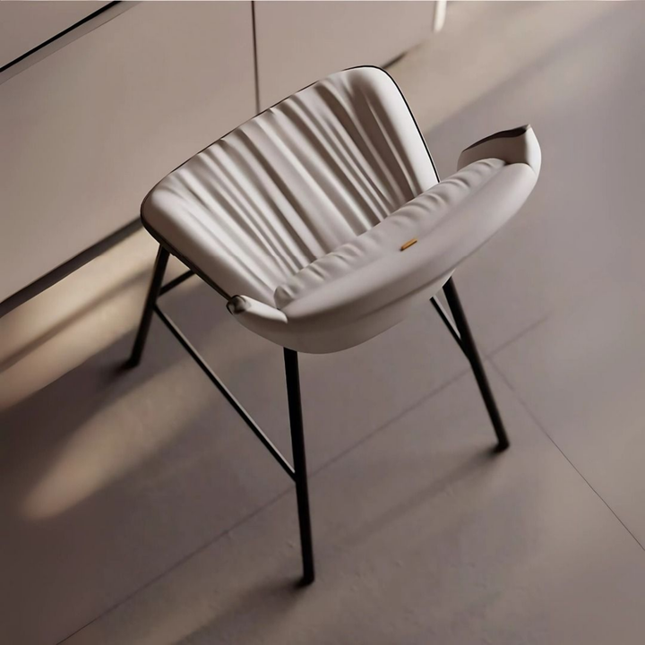NORMAN Modern Leather Bar Stool