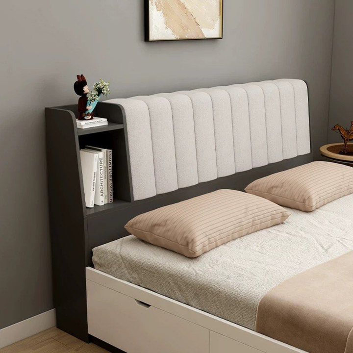 RAEN Modern Solid Wood Storage Bedframe