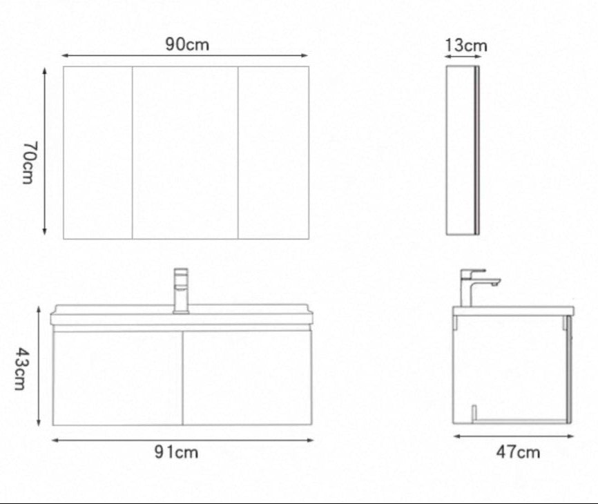 MAYNE Modern Bathroom Vanity Sink
