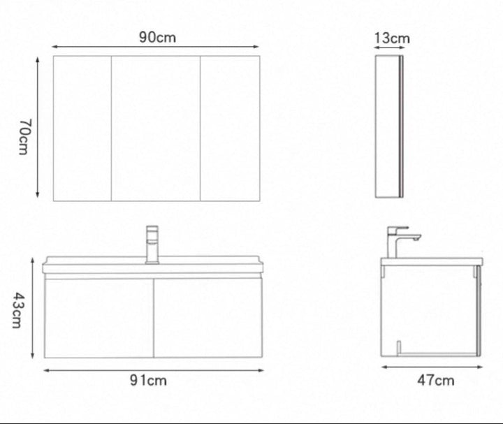 MAYNE Modern Bathroom Vanity Sink
