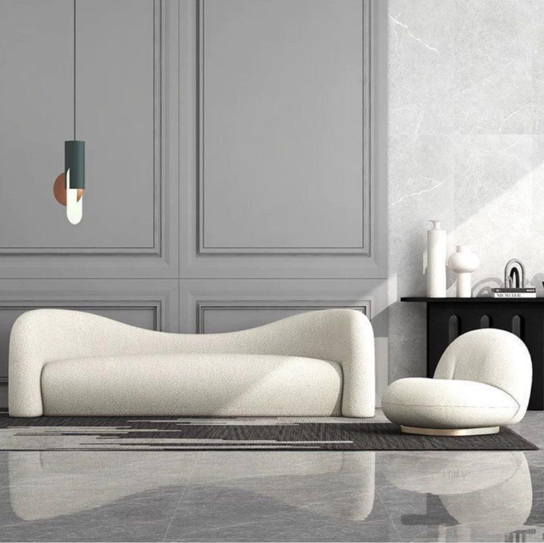 DIXIE Performance Boucle Curve Sofa