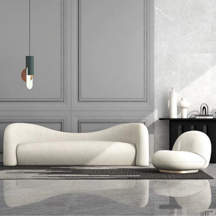 DIXIE Performance Boucle Curve Sofa
