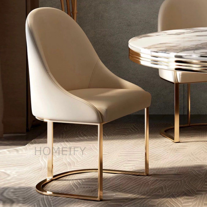 GORDON Luxurious Round Marble Dining Table
