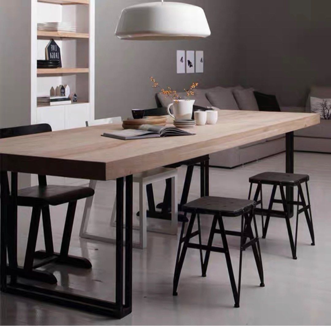 RUSSELL Modern Solid Wood Dining Table / Office Desk