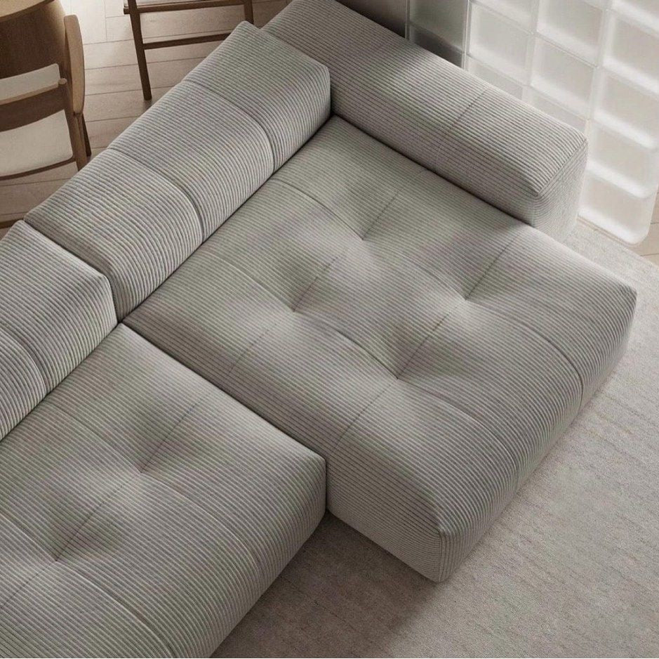 VEANO Modern Sectional Tufted Sofa