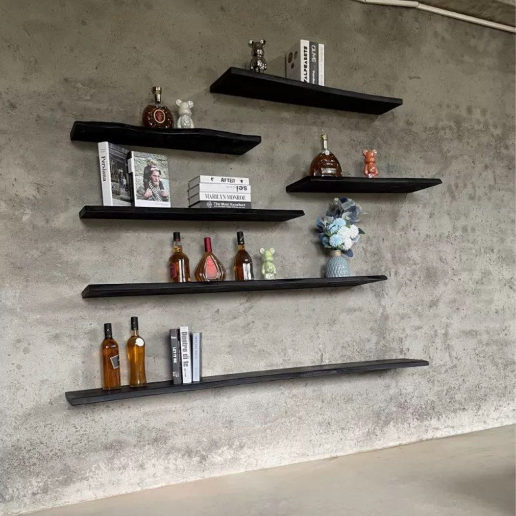 LYNDI Solid Wood Floating Shelf