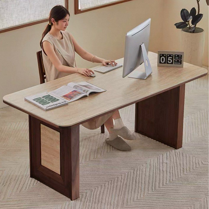WADI Modern Travertine Dining Table