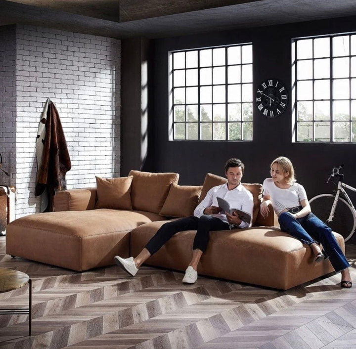 NOTION Sectional Scratch Resistant Double Chaise Sofa