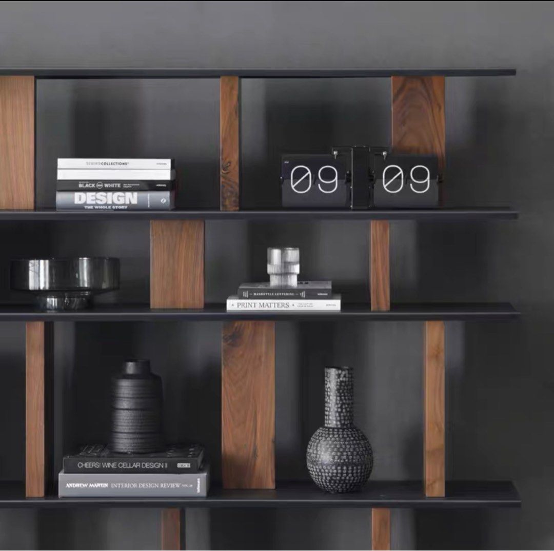 NEIVA Modern Walnut Display Shelf