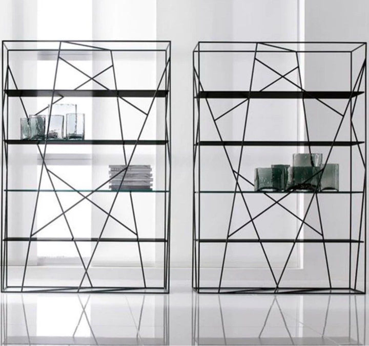 APOLONIO Modern Abstract Wireframe Bookshelf