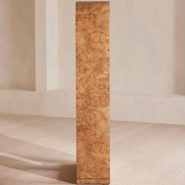 EVANDRO Modern Mappa Burl Display Shelves