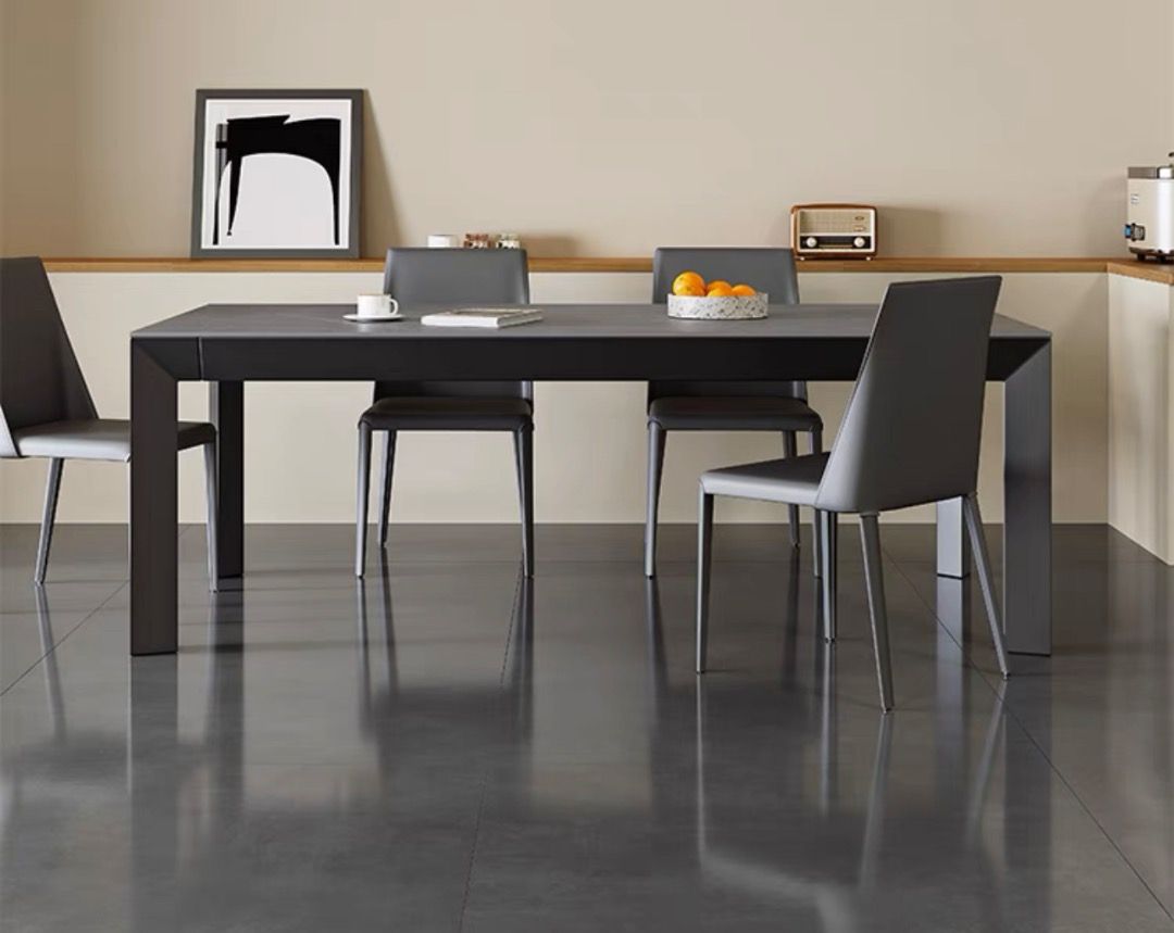 YATES Modern Slate Dining Table & Chairs