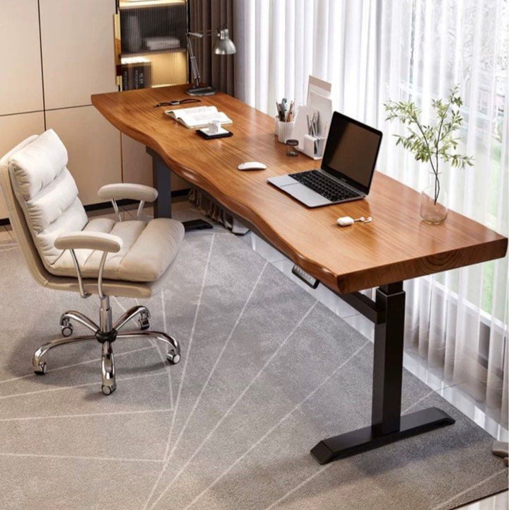 MELVIN Adjustable Solid Wood Office Table