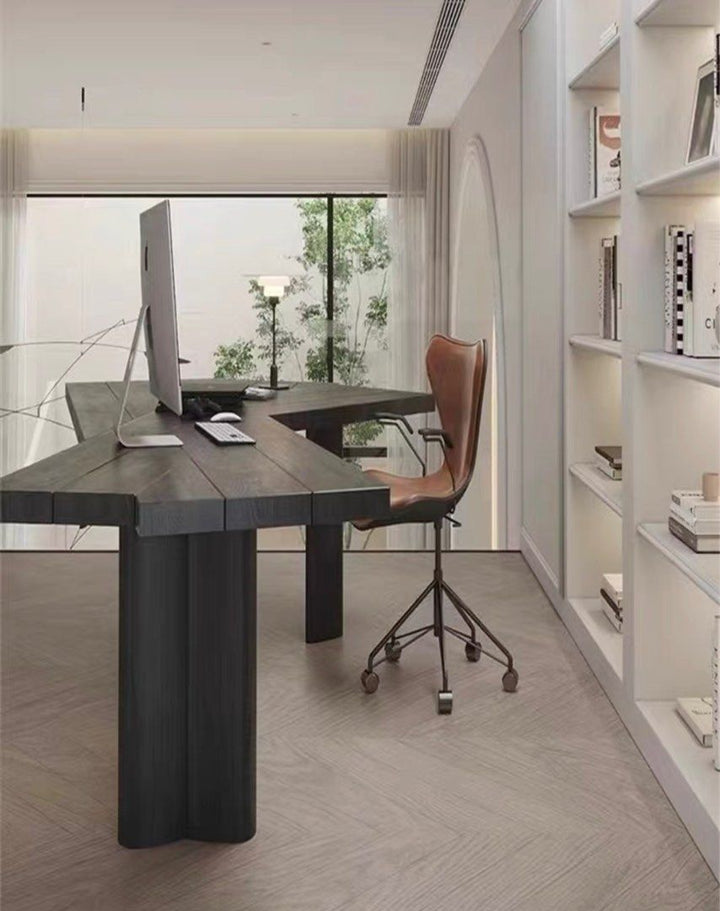 ALDEN Contemporary Solid Wood Study Desk