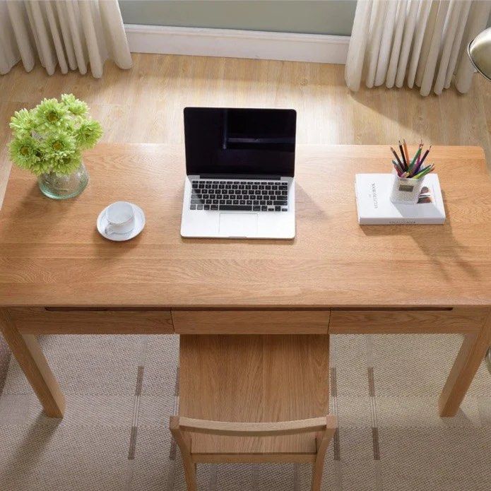 NORMAN Rustic Solid Wood Study Desk