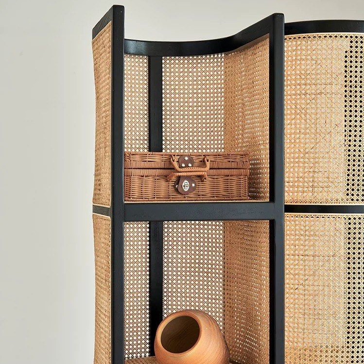 MARCELOS Japandi Rattan Display Stand