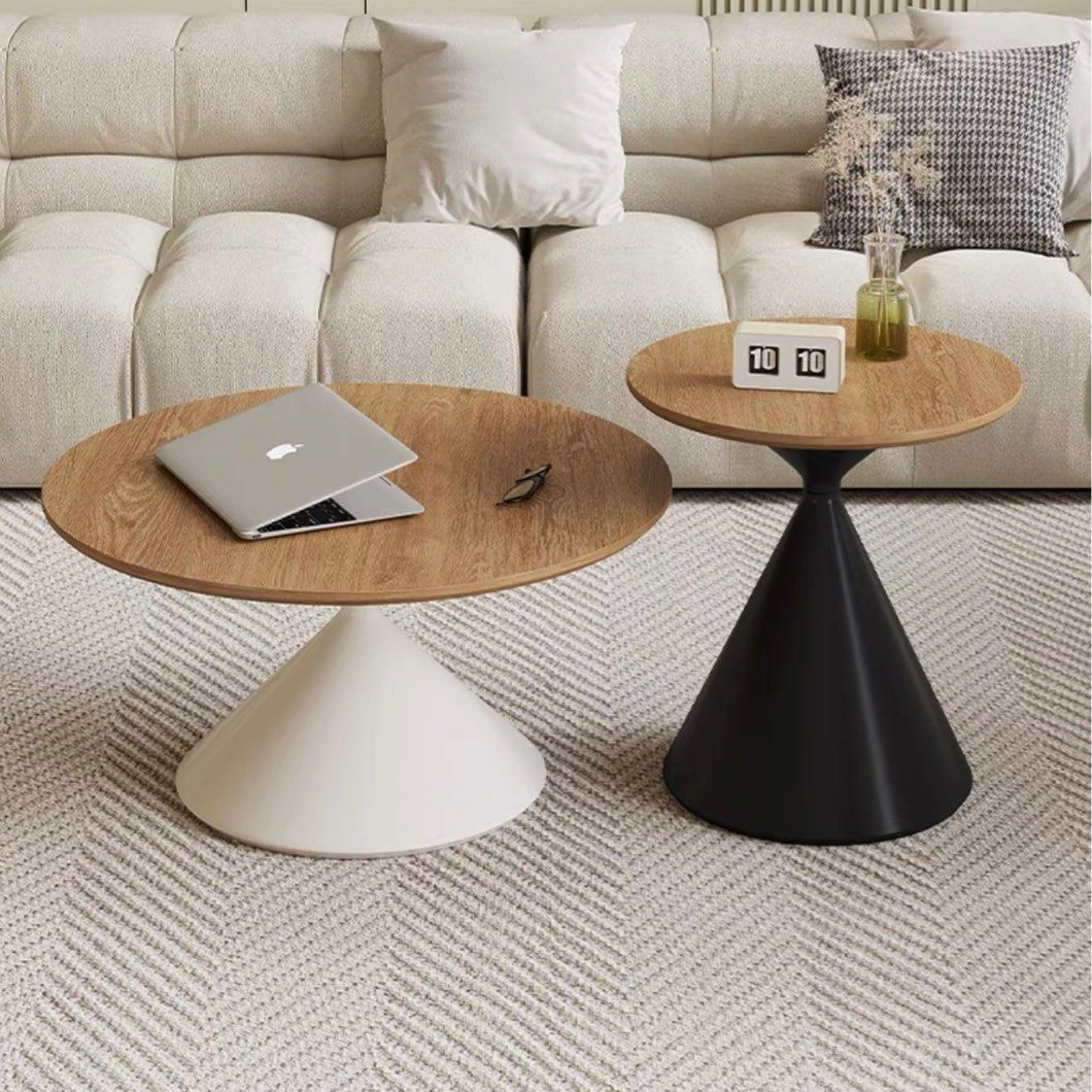 AUGUSTO Modern Round Solid Wood Coffee Table