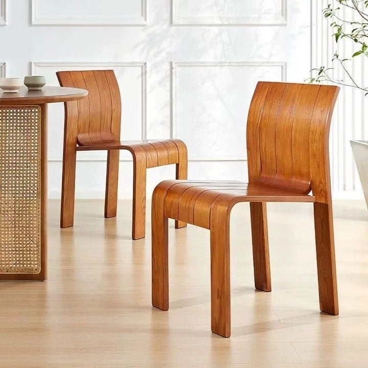 LANDON Japandi Solid Wood Dining Chair
