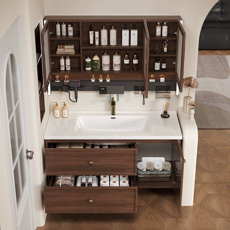 WATRE Modern Walnut Vanity Sink