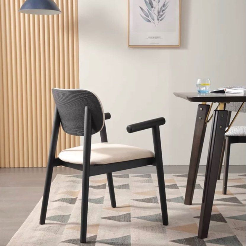 TAGE Modern Leather Dining Armchair