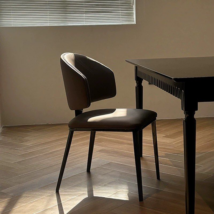 GEOS Modern Scratch Proof Leather Dining Chair