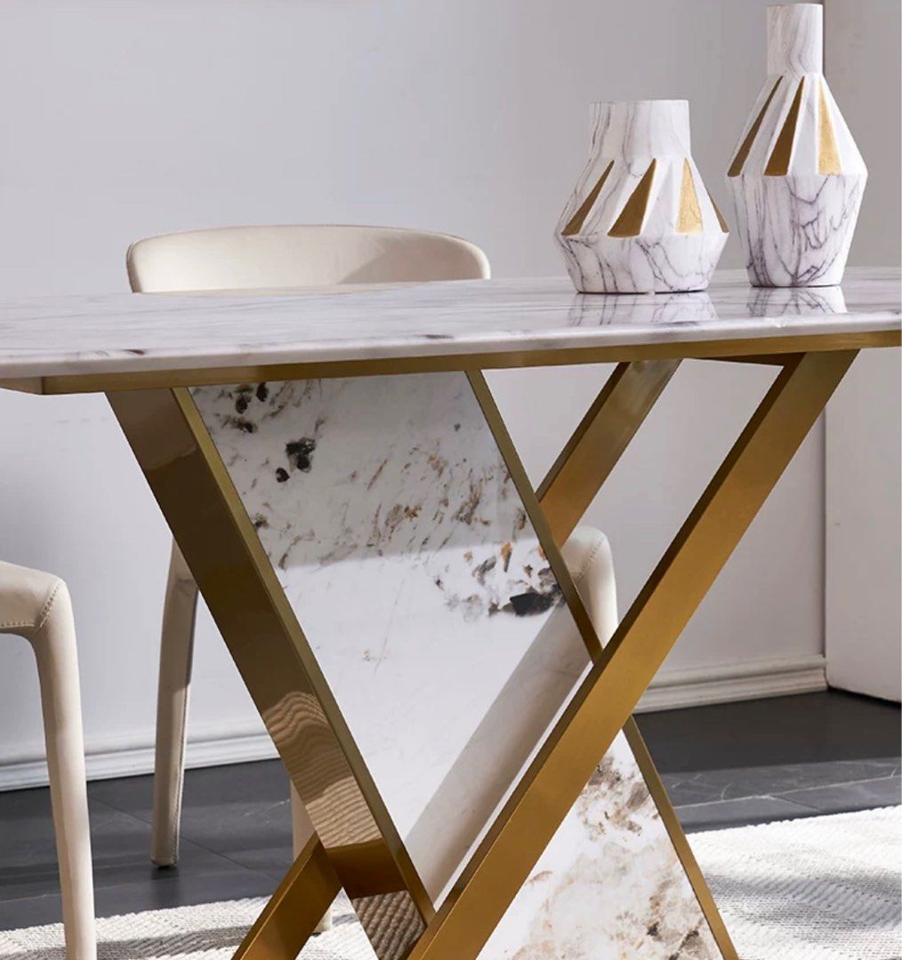 HUDSON Natural Marble Dining Table