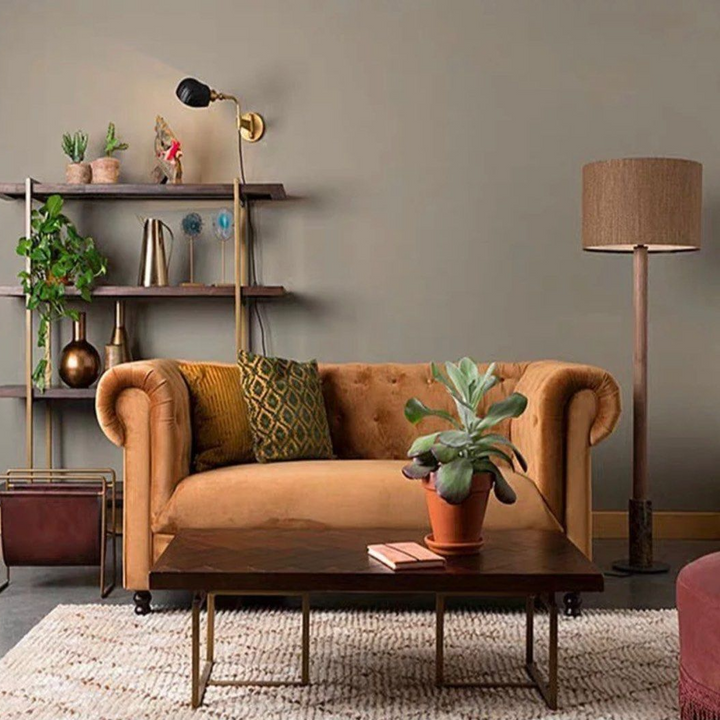 ALFIE Herringbone Solid Wood Coffee Table