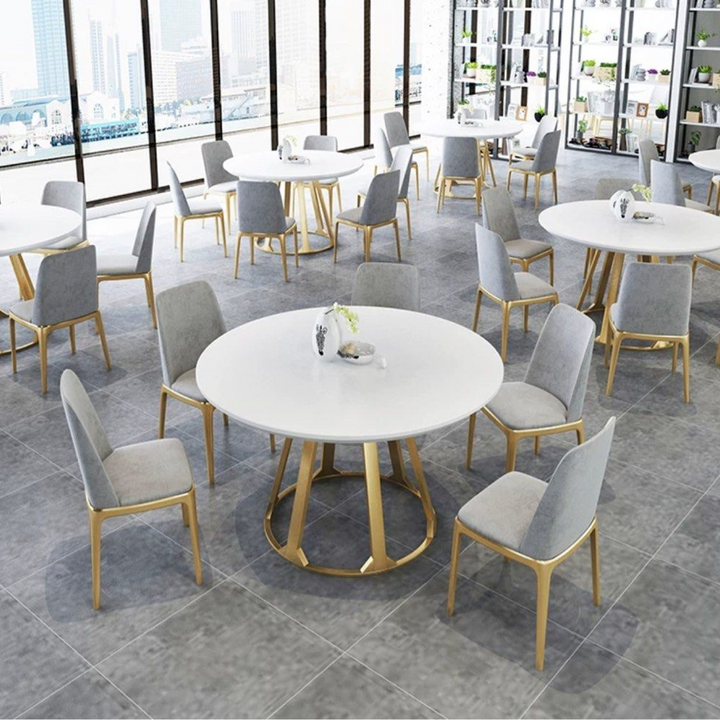 BILLY Rustic Solid Wood Round Dining Table