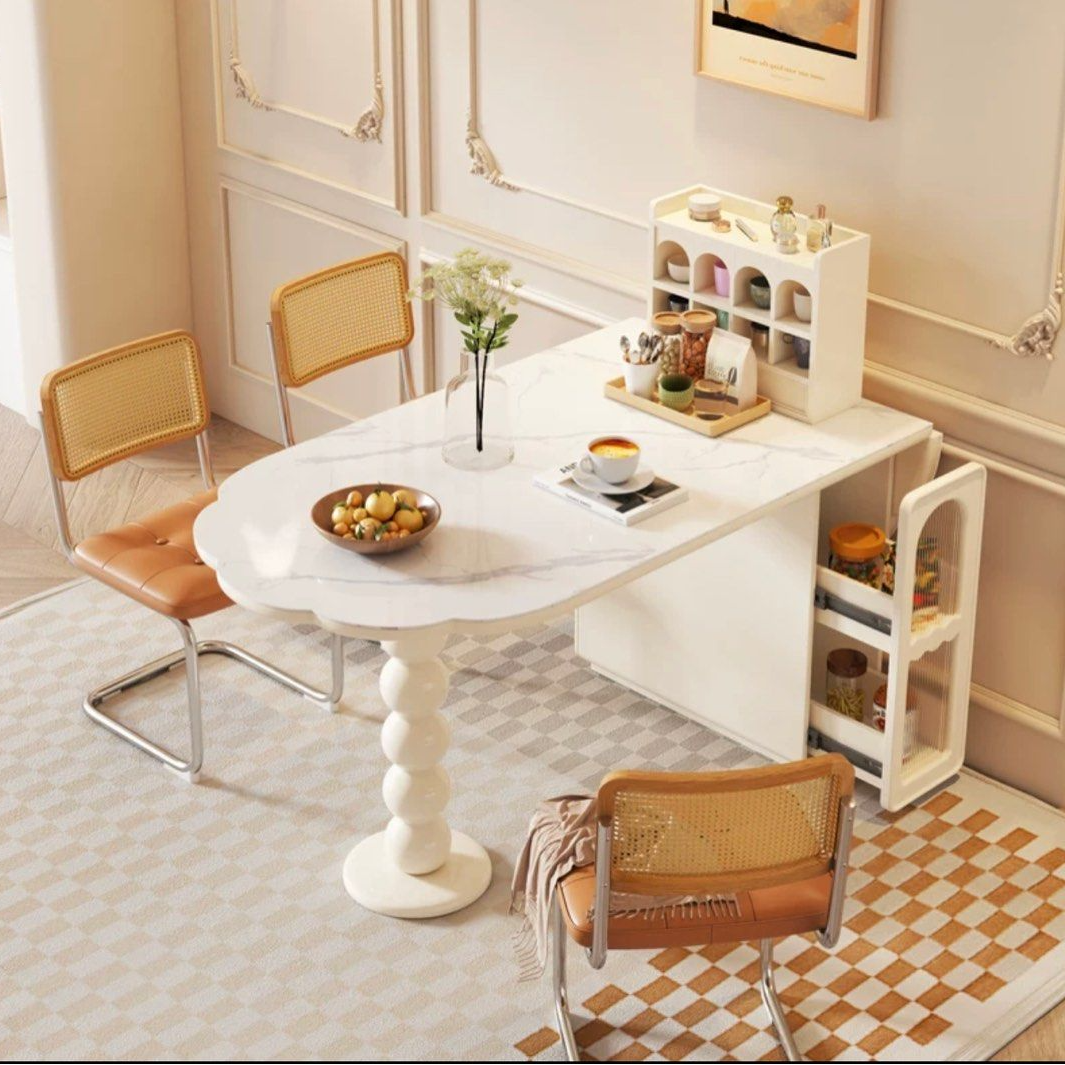 TOLBERT Modern Extendable Sintered Stone Dining Table