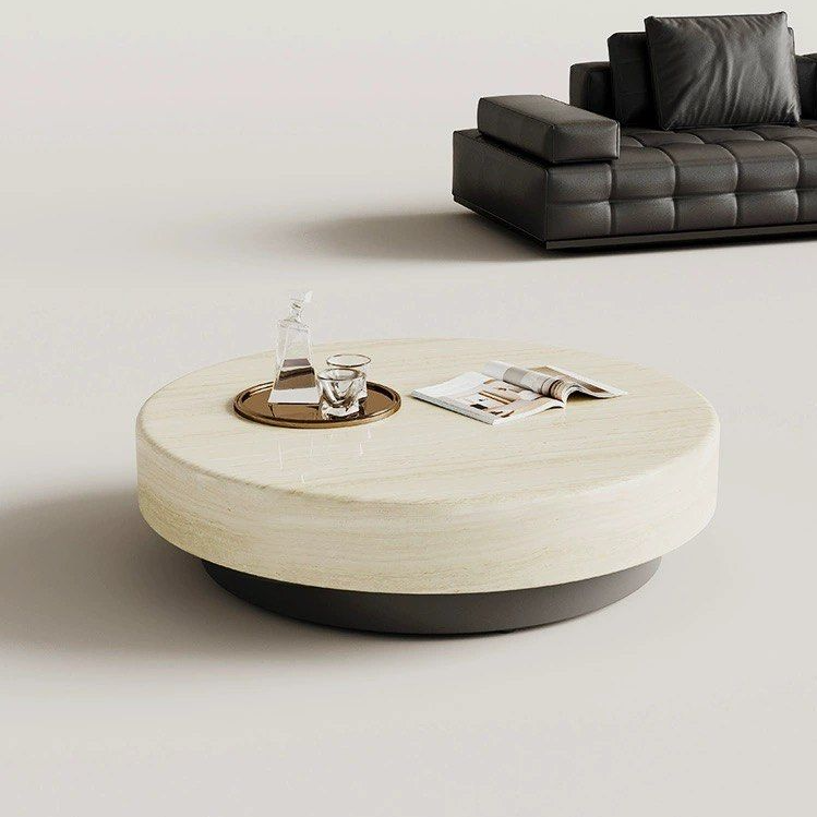 ALI Modern Marble Round Coffee Table