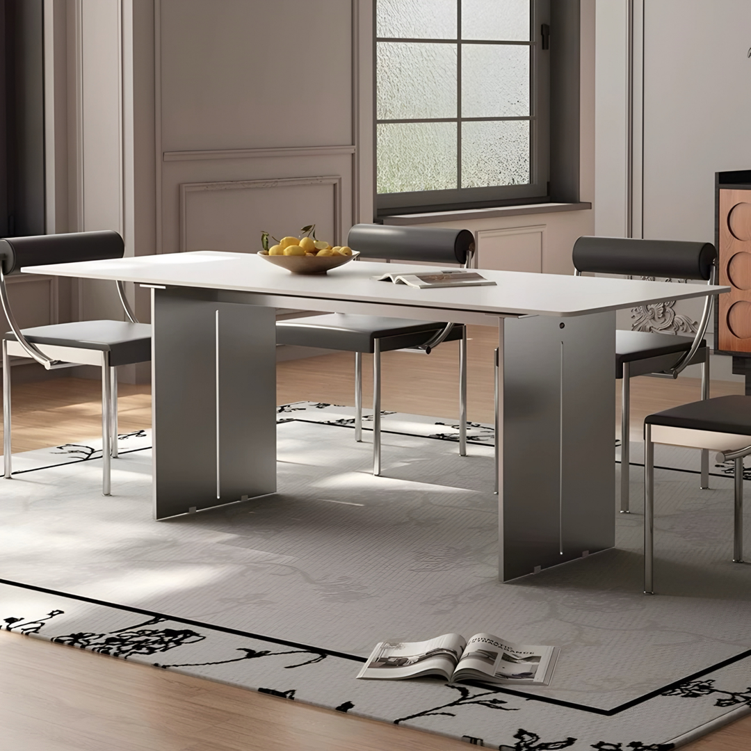 VERO Modern Stainless Steel Dining Table