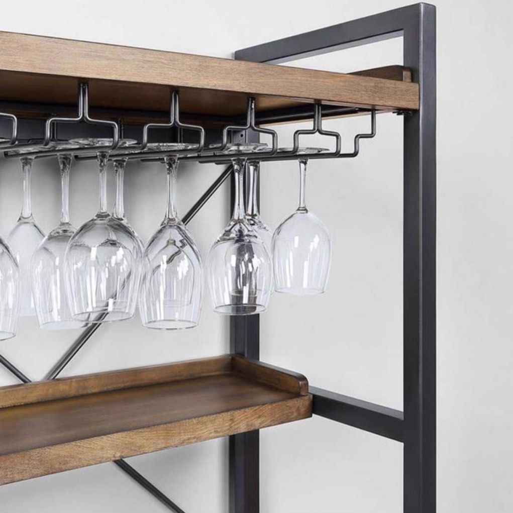 ARYEL Industrial Wine Display Cabinet