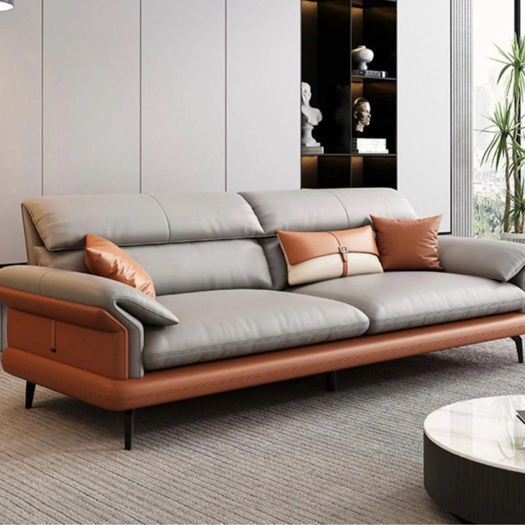 AFIONE Modern Genuine Leather Sofa