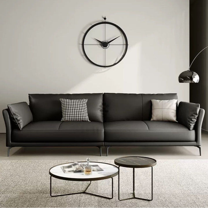 JUSTINE Modern Genuine Leather Sofa