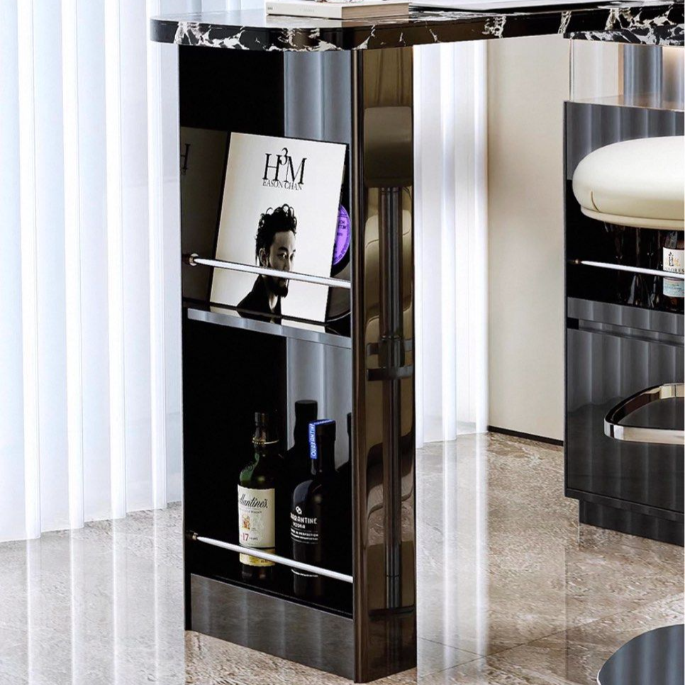 JANGGA Modern Sintered Stone Bar Table